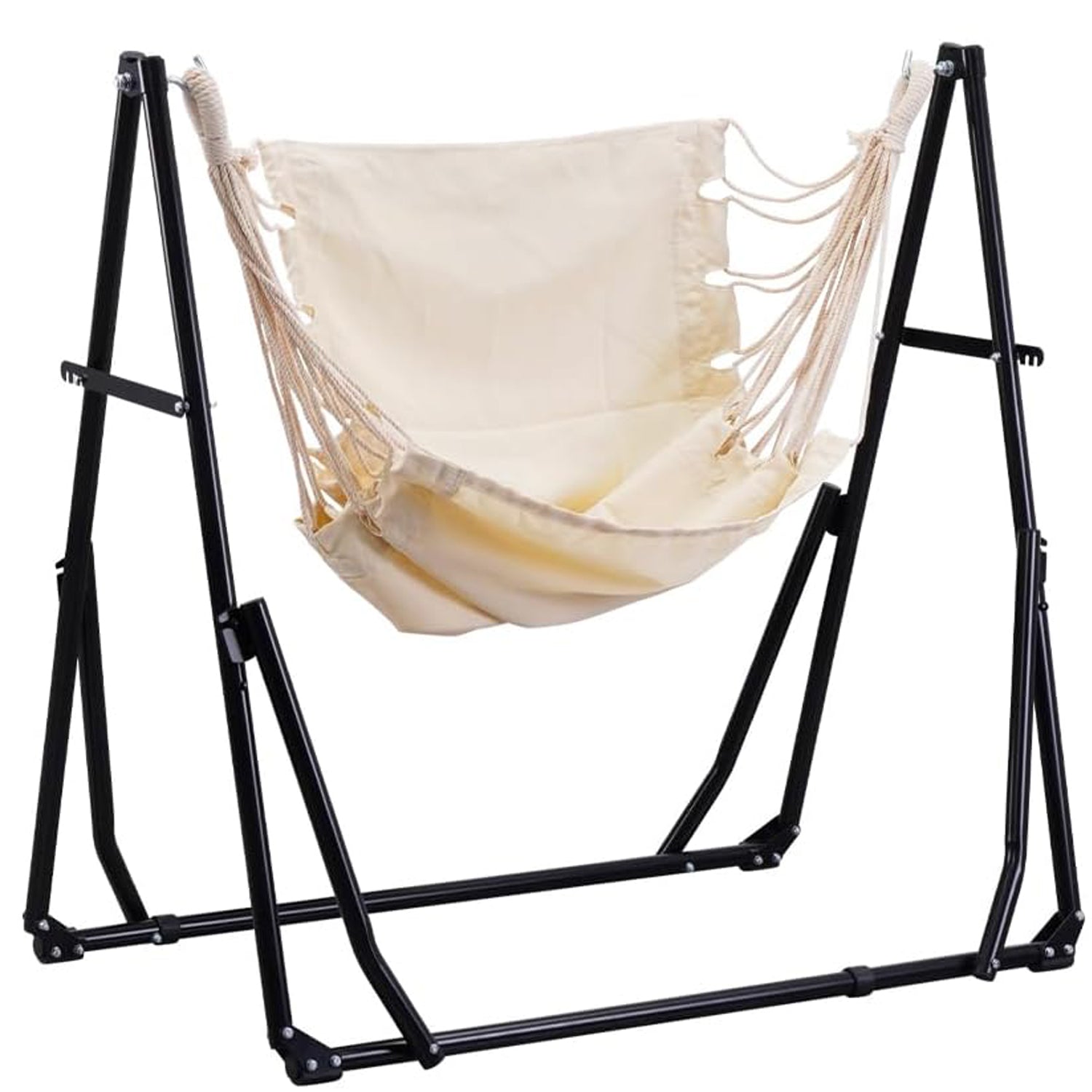 8' Convertible Portable Hammock w/ Stand (White) $42 + Free Shipping