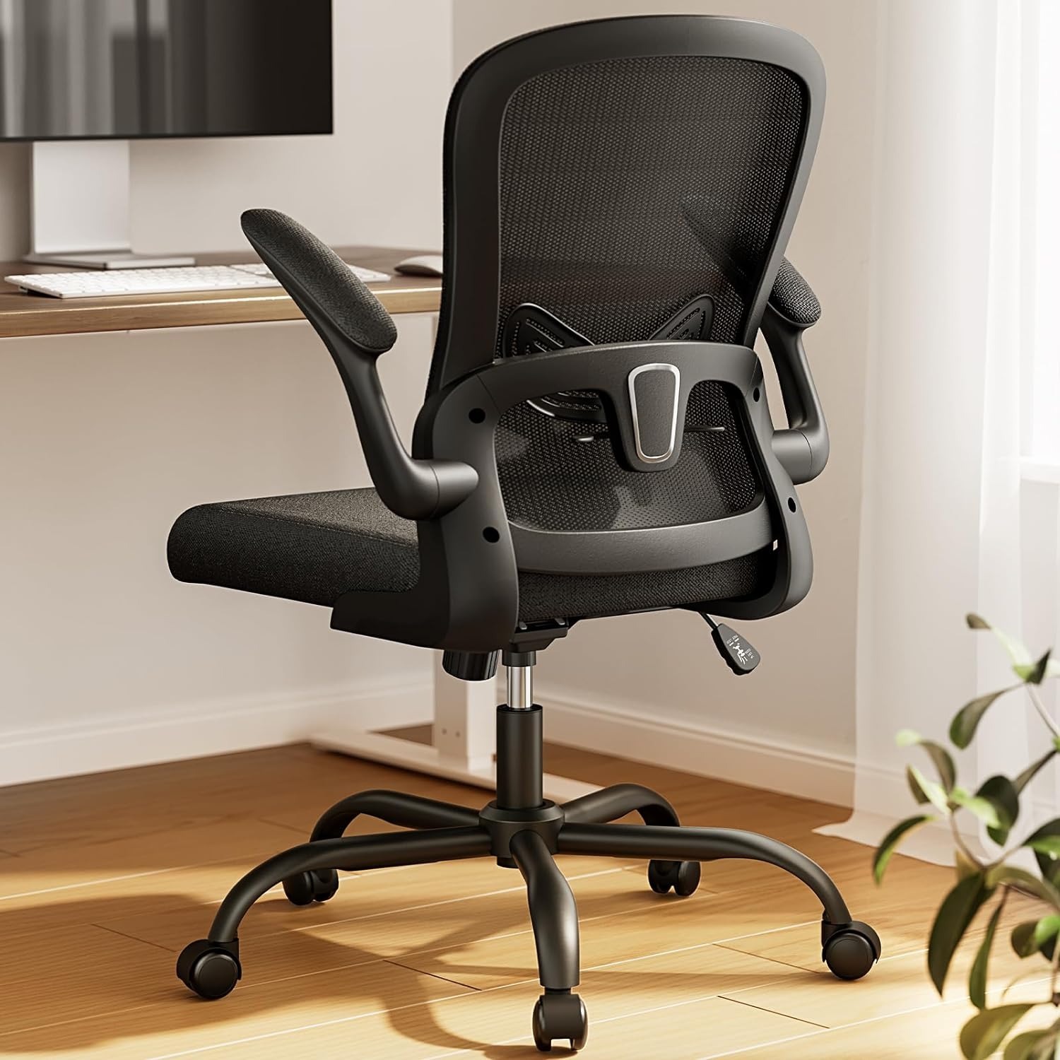 Marsail Ergonomic Office Desk Chair w/ Adjustable Lumbar Support (Black) $75 + Free Shipping