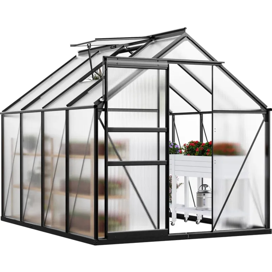 8-x-6-yitahome-walk-in-polycarbonate-greenhouse-w-sliding-door