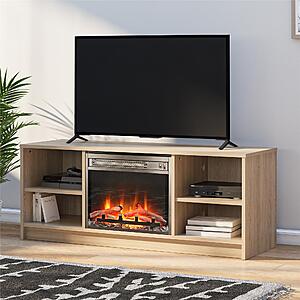 Mainstays media fireplace console discount