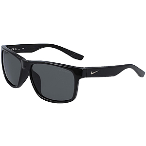 Nike Cruiser P Polarized Shiny Black Square Sport Sunglasses $  29 + Free Shipping