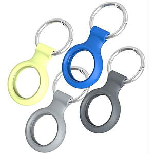 4-Count Onn. AirTag Holders w/ Carabiner-Style Ring (Multi Colors) $1 + Free Shipping w/ Walmart+ or Free Store Pickup