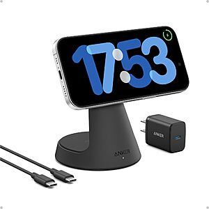 Anker MagSafe 2-in-1 Wireless 15W Charging Stand w/ 40W USB-C Wall Adapter (Black or White) $39 + Free Shipping