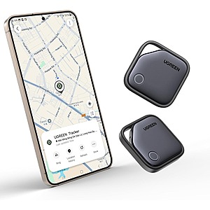 Prime Members: 2-Pack UGREEN FineTrack Bluetooth Tracker (IOS Only) $21, 2-Pack FineTrack S (Samsung Only) $20.10 + Free Shipping