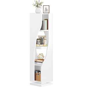 Yitahome 4-Tier Rotating Corner Bookshelf $37.60 + Free Shipping