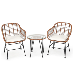3-pc Costway Patio Rattan Bistro Conversation Set (Various Colors)  + Free Shipping
