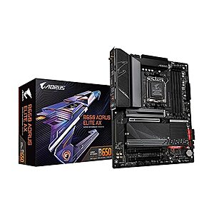 Gigabyte B650 Aorus Elite AX 1.0 AMD B650 Socket AM5 ATX DDR5-SDRAM Motherboard $90 + Free Shipping w/ Prime