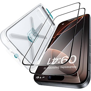 2-Pack Benks HD Tempered Glass Screen Protector for iPhone 14 Pro Max/15 Plus/16 Plus $5 + Free Shipping w/ Prime or $35+ Orders