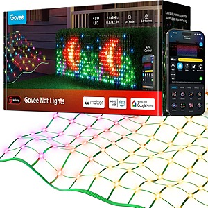 Prime Members: 2.8' x 9.4' Govee Outdoor Smart Net Lights $90 & More + Free Shipping