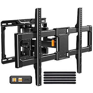 MountFTV Full Motion TV Wall Mount Bracket w/ Tool-Free Tilt (42-90" TVs, Up to 132lbs) $24.90 + Free Shipping