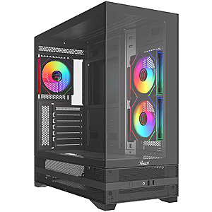 Rosewill ACA501 Mid-Tower ATX Gaming PC Case w/ 3 x RGB Fans (Black) $50 + Free Shipping