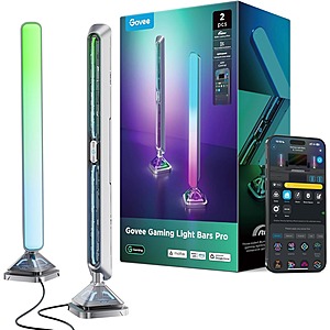 2-Pack 16" Govee Gaming Light Bars Pro w/ 3-Sided Illumination & Real-Time Screen Sync $72 + Free Shipping