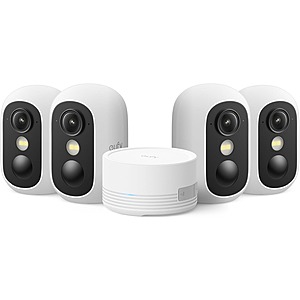 4-Camera eufy Security eufyCam C35 Wireless Security Kit w/ Base Station $200, 1-Cam $60 + Free Shipping