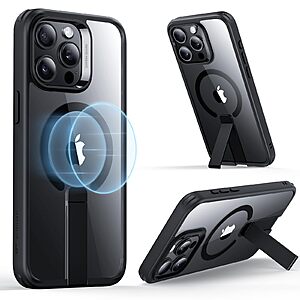 ESR Military-Grade Shockproof Protection w/ Kickstand for iPhone 15 Pro/ iPhone 16 Series (Various Colors) $5.39 + Free Shipping w/ Prime or $35+ Orders