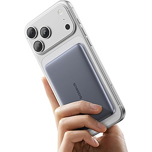 Baseus Picogo 5000mAh MagSafe 0.3" Ultra Slim Portable Power Bank (Space Grey) $15 + Free Shipping