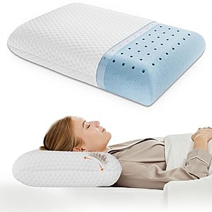 DUMOS Memory Foam Standard Pillow w/ Washable Cover $10 + Free Shipping w/ Prime or $35+ Orders