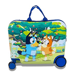 Bluey Kids' Hardside Ride-On Luggage $30 + Free S&H
