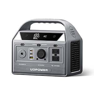 UDPOWER C400 256Wh 400W (800W Surge) LiFePO4 Portable Power Station $105 + Free Shipping