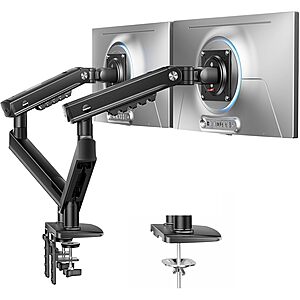 HUANUO FlowLift Pro Dual-Monitor Mount for 13–32" Screens $26 + Free Shipping