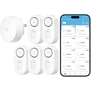 5-pk GoveeLife Smart Water Leak Detector 1s + WiFi Gateway Alarm $44.80 + Free S&H & More