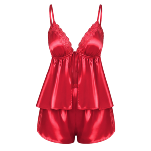 Ekouaer Women's Satin Bow Tie Camisole & Shorts Pajama Set (Various)