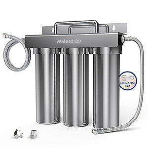 Waterdrop Stainless Steel TST-UF 0.01μm Ultra-Filtration Under Sink Water Filter System $134.90 + Free S&H