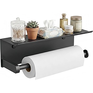 Prime Members: FORIOUS SUS304 Stainless Steel Paper Towel Holder w/ Shelf $13.85 + Free S&H