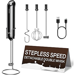 Typhur InstaWhisk USB-C Rechargeable Milk Frother Wand $10 + Free S&H