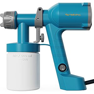 Tilswall Dreamer400 HVLP Paint Sprayer w/ 600mL Cup, 2 Nozzles & 3 Patterns $15 + Free S&H