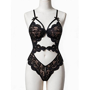 Avidlove Women's Teddy Cut One-Piece Lingerie Lace Bodysuit (Various)