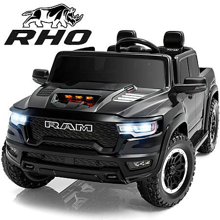 RHO Ram 1500 24V 2-Seater Ride-On Car w/ Remote Driving Mode (Black) $270 + Free Shipping