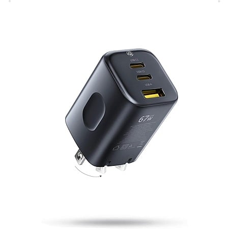 Baseus PICOGO 67W USB-C Charger 3-Port Fast Charging Block w/ Foldable Plug $17 + Free Shipping