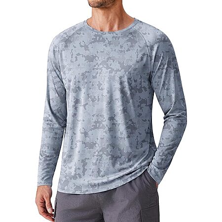 PINSPARK Men's UPF 50+ Long-Sleeve Shirt (Various Colors) $6.50 + Free Shipping w/ Prime or $35+ Orders
