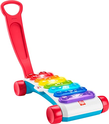 Fisher-Price Giant Light-Up Xylophone, Pretend Musical Instrument Electronic Pull Toy with Educational Songs for Baby and Toddlers $22.99