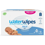 Prime Members: 12-Pack 60-Count WaterWipes Sensitive Baby Wipes (Unscented) $29.30 + Free Shipping