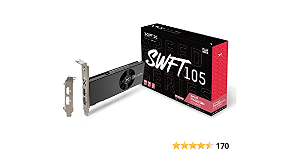 XFX Speedster SWFT105 Radeon RX 6400 low profile, single slot RDNA2 GPU - $119.99