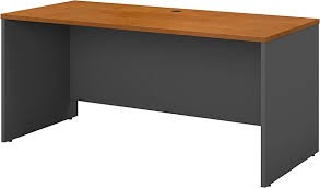 Bush Business Furniture Components 60"W Credenza Computer Desk, Natural Cherry/Graphite Gray, For $49.99 shipped!