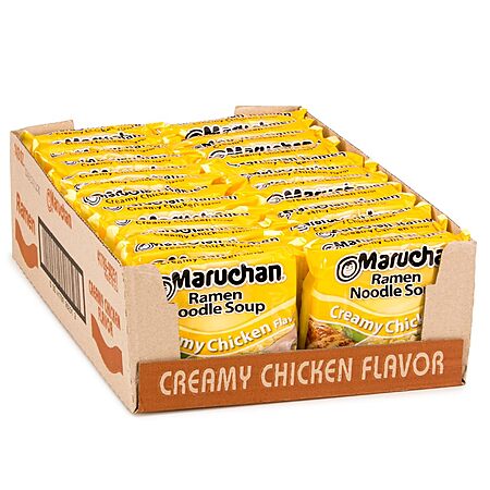 [YMMV] Maruchan Ramen Creamy Chicken, Instant Ramen Noodles, 3 Oz, 24 Count $4.32 with S&S couppn