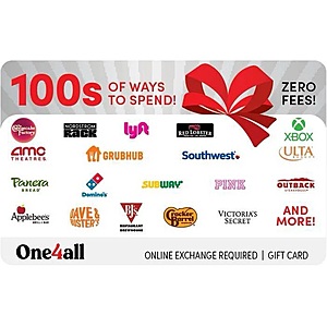 (6/1/25 to 6/7/25) $10 Target GC Back WYB $100 in select One4All GC at Target