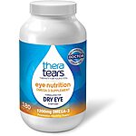 TheraTears 1200mg Omega 3 Supplement for Eye Nutrition, Organic Flaxseed Triglyceride Fish Oil and Vitamin E $16.8