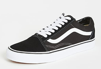 Vans Old Skool Mens sneakers $34.13 (blk/white) sz 7-14 use code HOLIDAY - Free Shipping Amazon Prime eligible