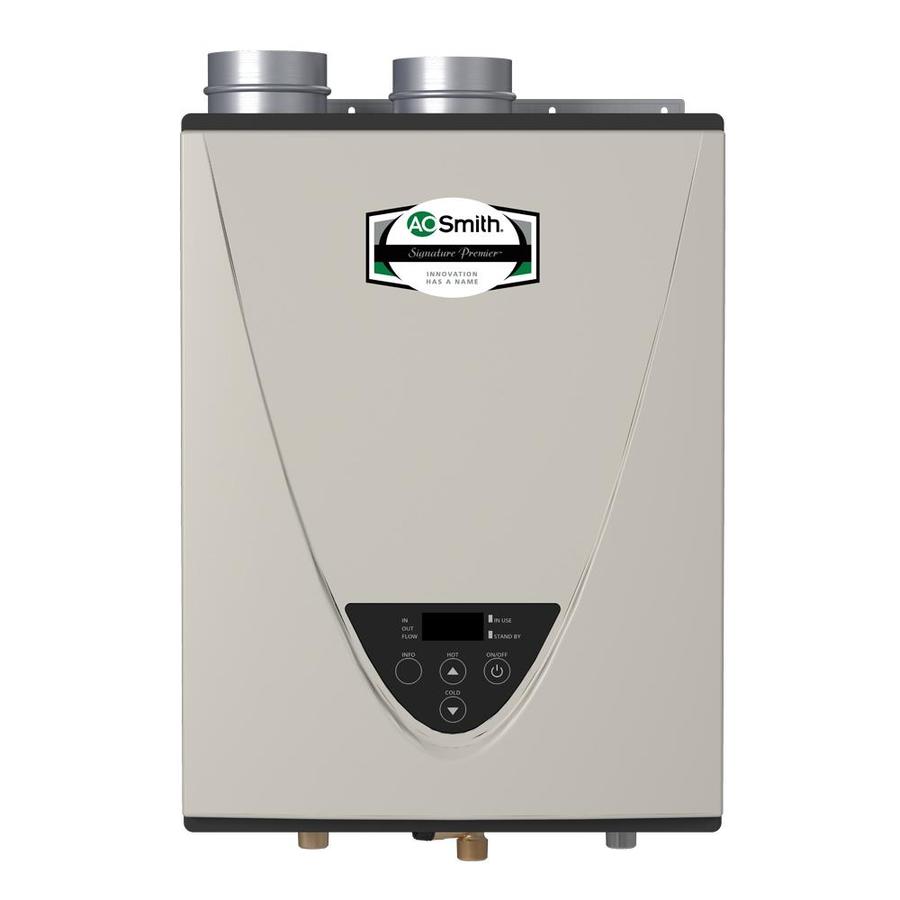 A.O. Smith Signature Premier Indoor & Outdoor Tankless Water Gas Water Heaters, UP TO 80% OFF at Lowe's YMMV $249