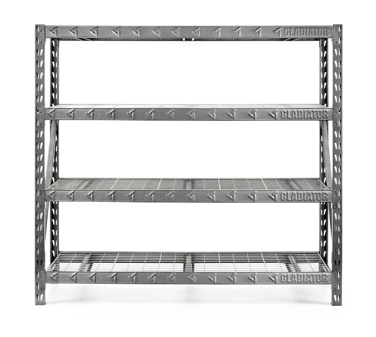 Gladiator 77" Wide, 24" Deep, Heavy Duty Rack with 4 Shelves $139.99 - YMMV