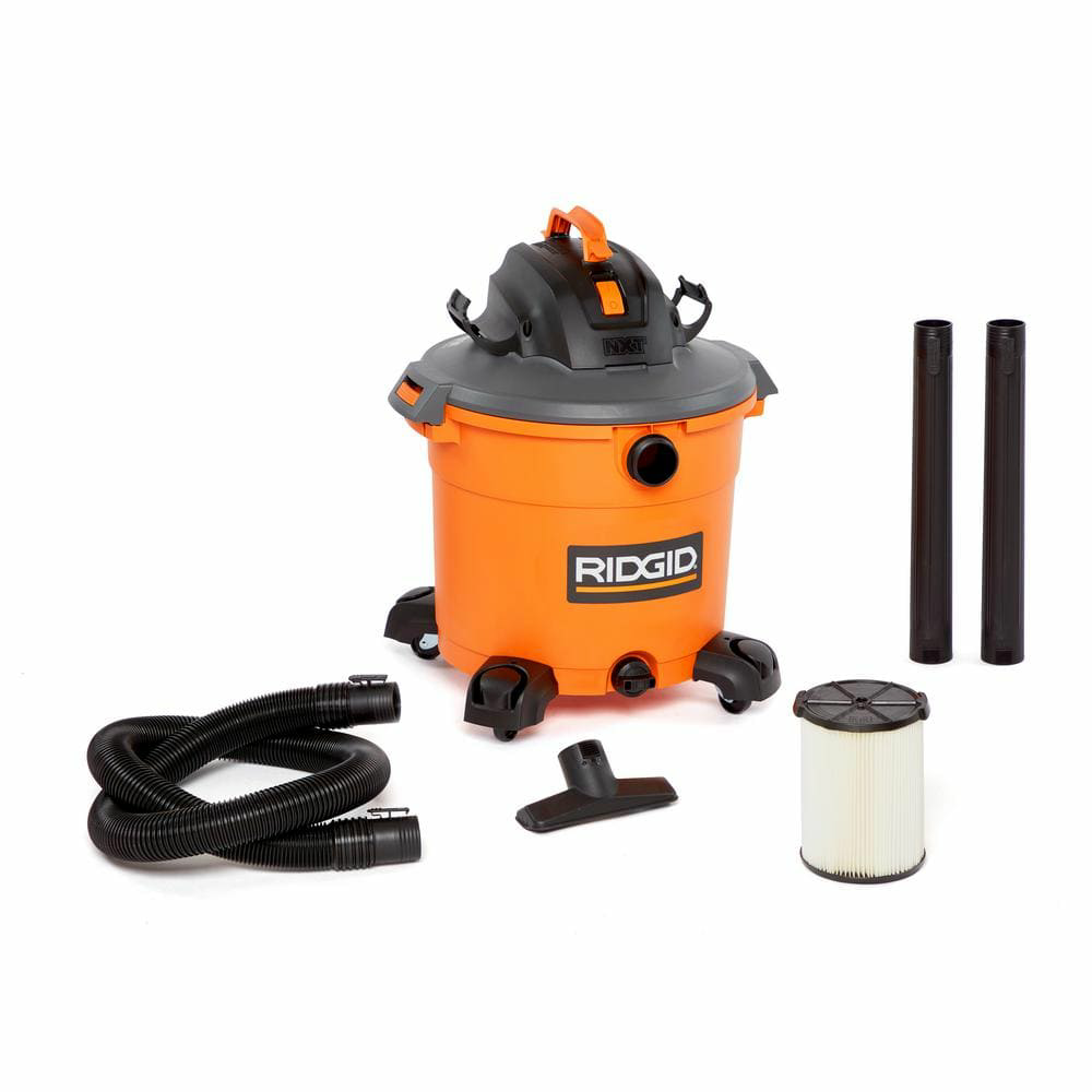 RIDGID 16 Gal. 5.0-Peak HP NXT Wet/Dry Shop Vacuum with Filter, Hose and Accessories HD1640 $79.00