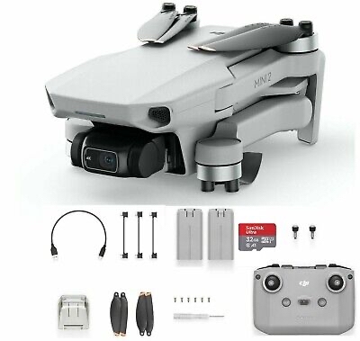 DJI Mini 2 Drone Ready To Fly 2 battery Bundle and Memory -Certified Refurbished - $369.00