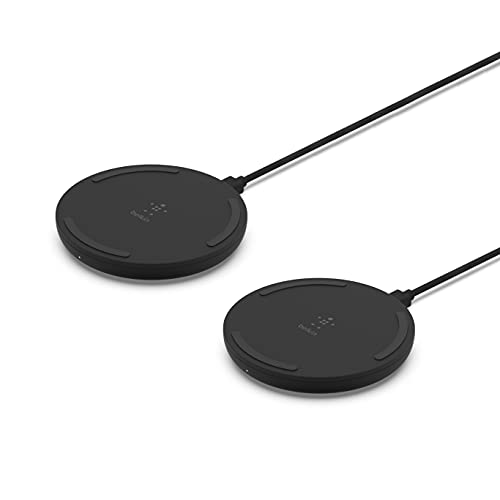 Belkin Quick Charge Wireless Charging Pad - 2-Pack - 10W Qi-Certified Charger Pad for iPhone, Samsung Galaxy, Apple Airpods Pro & More - $22.94