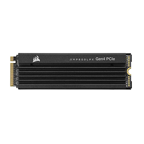 Corsair MP600 PRO LPX 1TB M.2 NVMe PCIe x4 Gen4 SSD - Optimized for PS5 (Up to 7,100MB/sec Sequential Read & 5,800MB/sec Sequential Write Speeds, High-Speed Interface $107.99