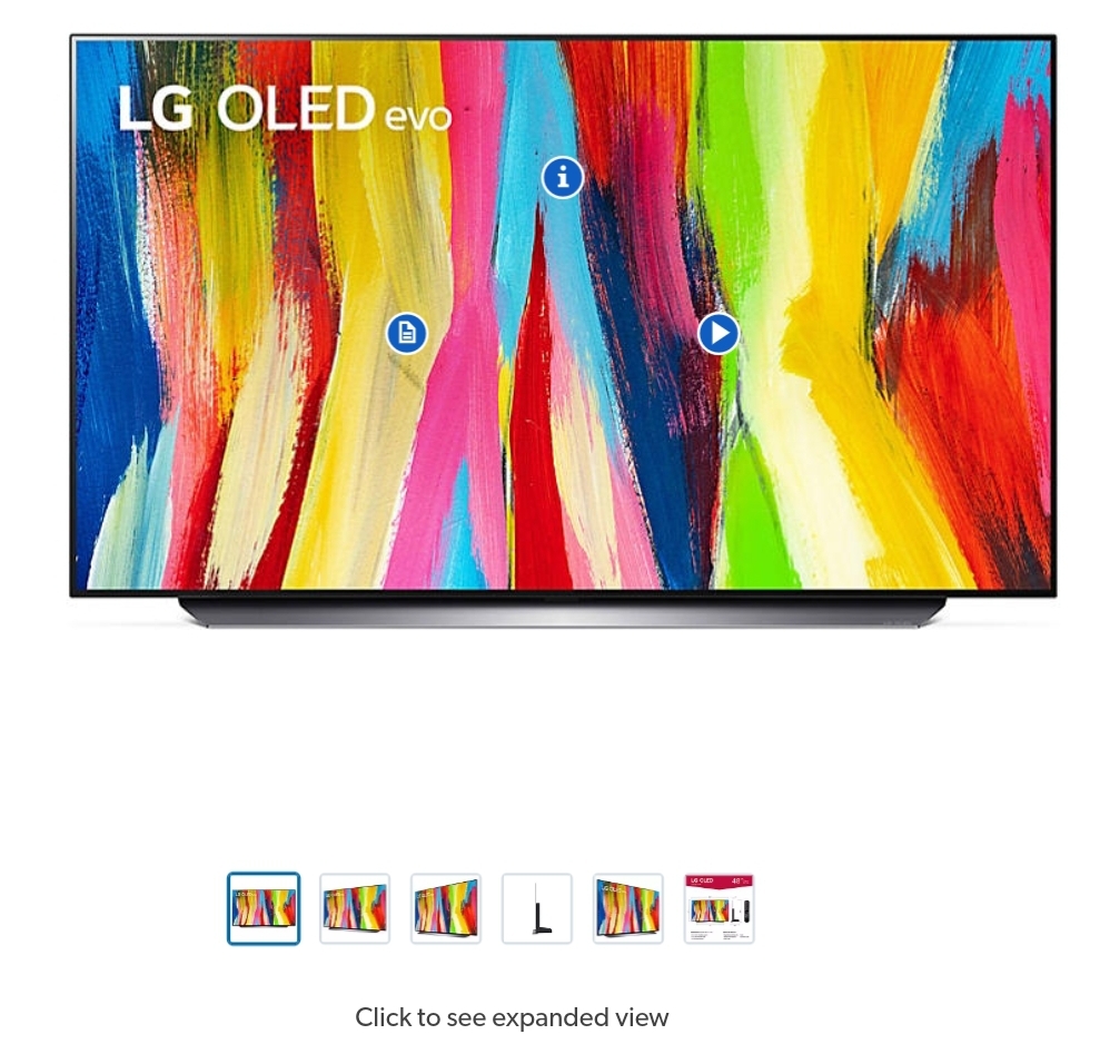 LG 48" Class 4K OLED Ultra HD Smart TV - 48OLEDC2AUA $949 | Member Bonus: 5-Year Allstate Protection Plan on this TV at no additional cost!
