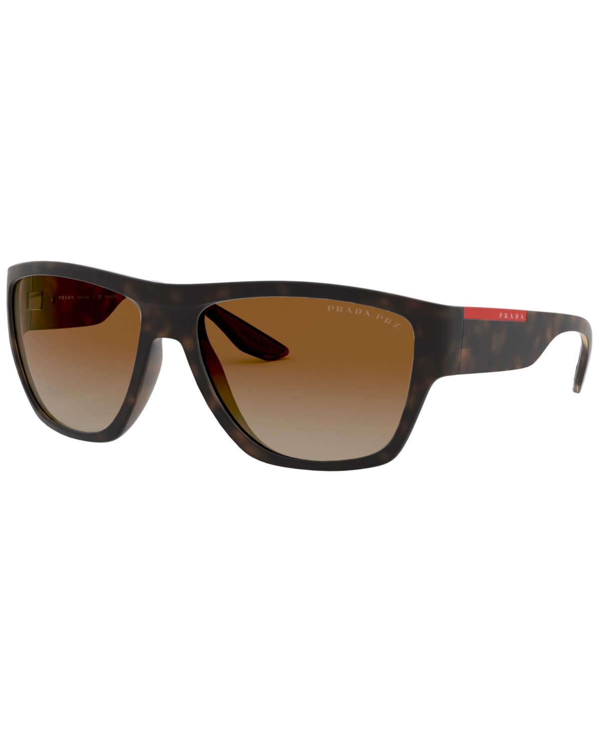 Prada Linea Rossa Men's Polarized Sunglasses BROWN Ps 08VS 59 $150.50