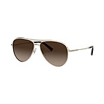 Tiffany &amp; Co. Sunglasses, Small Pilot TF3062 57 PALE GOLD/BROWN GRADIENT $193 FS